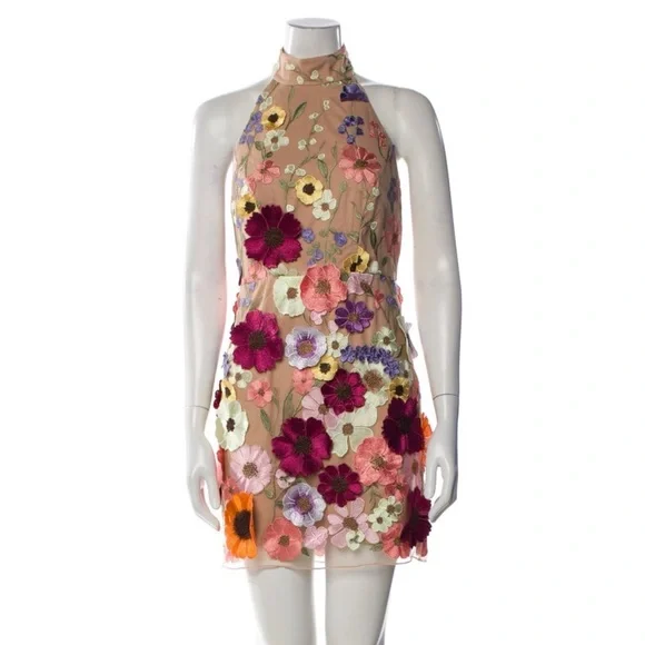 Milly Hariet Floralis Embroidered Mini Dress size 2 NWT! Retail $525